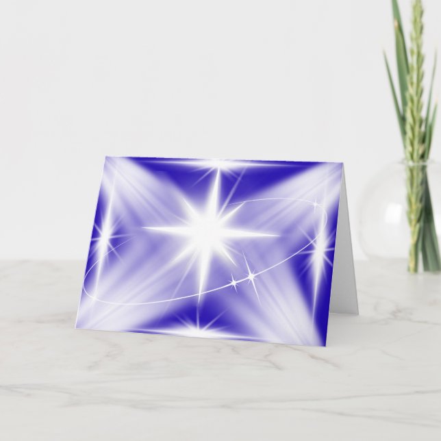 Shekinah Glory Christmas Star Greeting Card (Front)