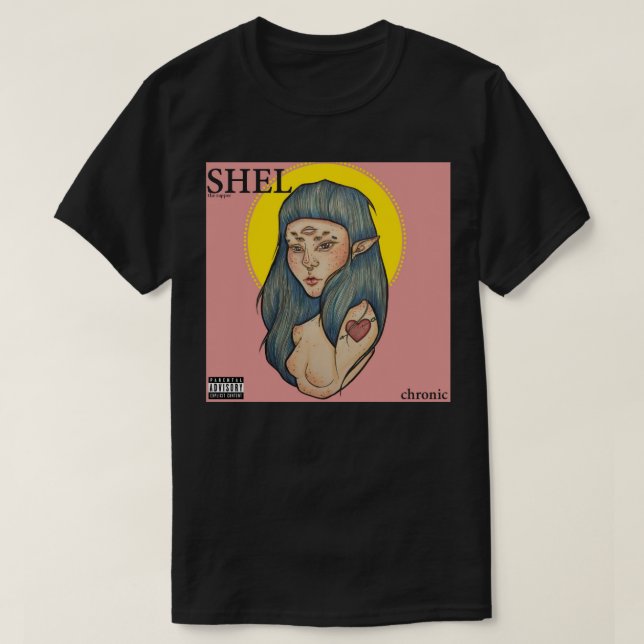 "Shel - Chronic" Black Tee (Design Front)