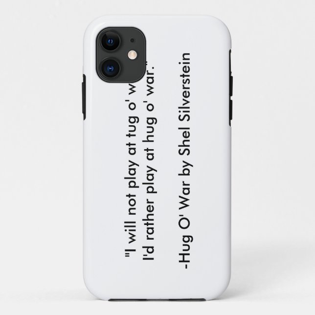 Shel Silverstein's "Hug O' War" iPhone/iPad case (Back)