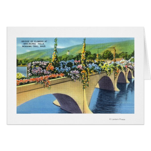 Shelburne Falls Bridge of Flowers Cards (Front Horizontal)