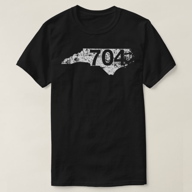 Shelby Charlotte Salisbury Area Code 704 Shirt, No T-Shirt (Design Front)