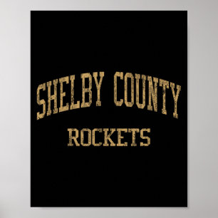 Shelby County High School Hs Shelbyville Ky Vintag Poster