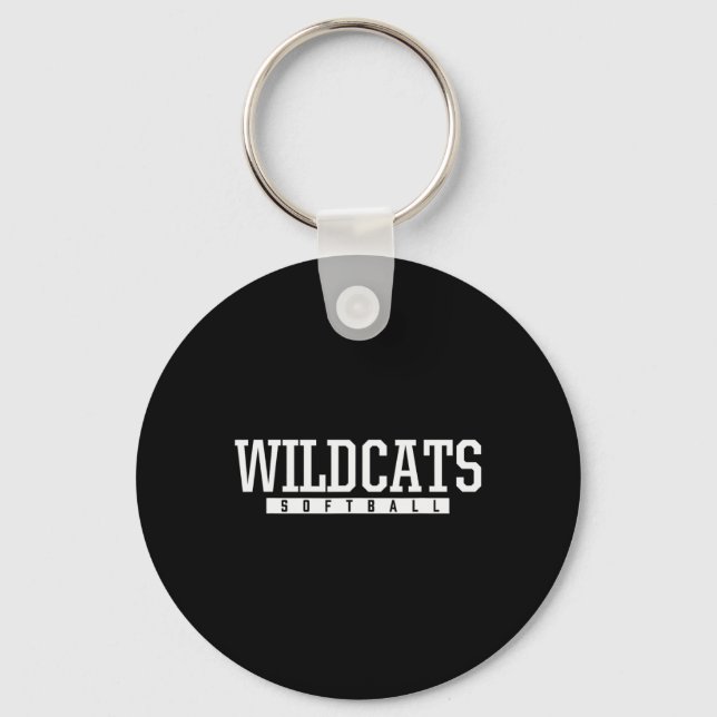 Shelby County Wildcats Softll Hs  Keychain (Front)
