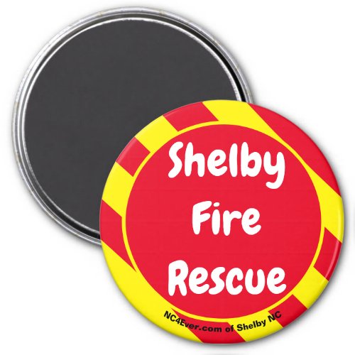 Shelby Fire Rescue RedYellow magnet
