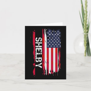 Shelby Flag America Card
