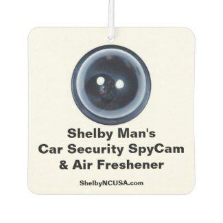 Shelby Man's Fun Car Security Spy Cam & Air Fres. Air Freshener