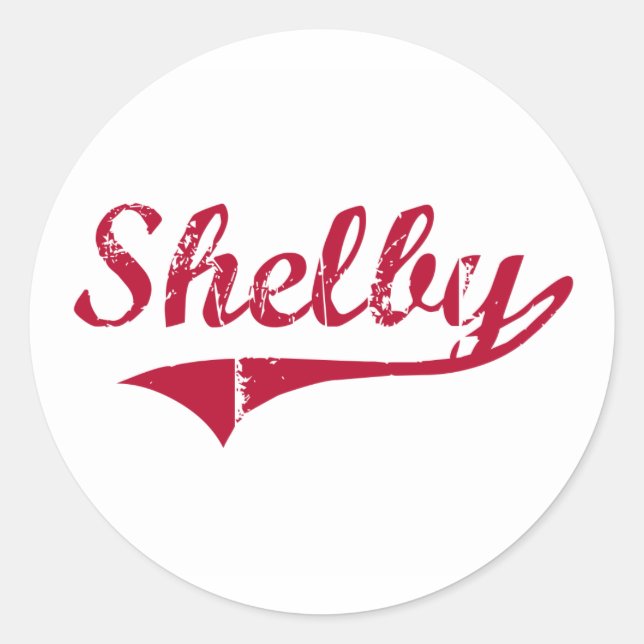 Shelby Mississippi Classic Design Round Sticker (Front)