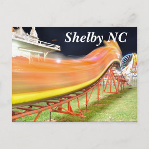 shelby nc home of cleveland county fair postcard
