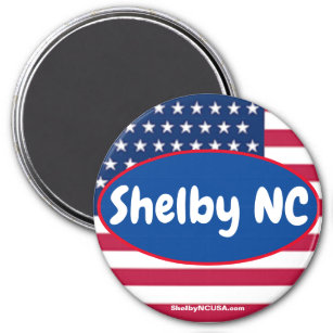 Shelby NC Patriotic magnet