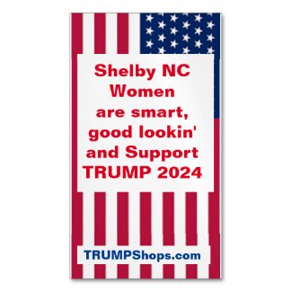 Shelby NC Women Support TRUMP 2024 magnet