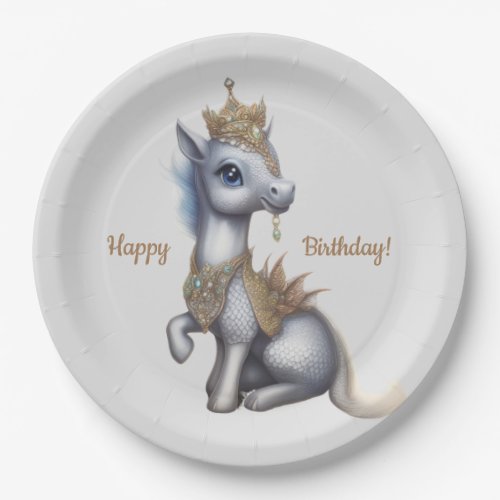 Shelby the Unicorn Plates