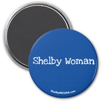 Shelby Woman blue magnet