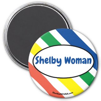 Shelby Woman colors magnet