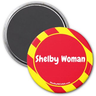Shelby Woman Red/Yellow Magnet