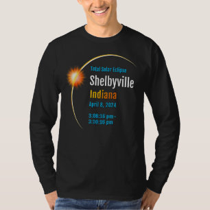 Shelbyville Indiana In Total Solar Eclipse 2024 1 T-Shirt