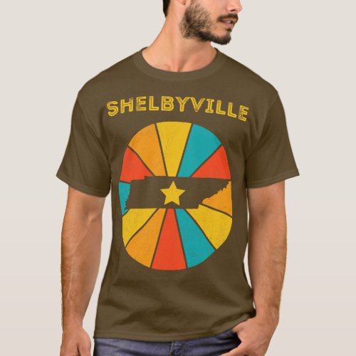 Shelbyville Tennessee Vintage Distressed Souvenir  T_Shirt