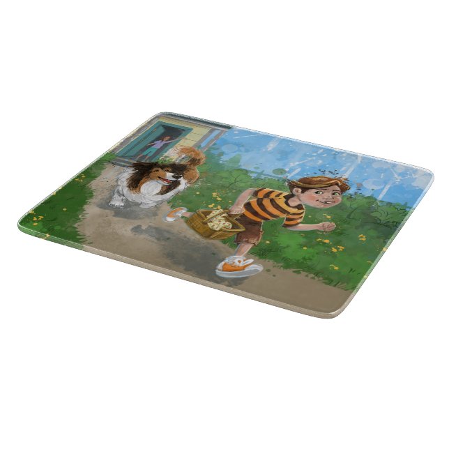 Sheldon and Davie Adventure Cutting Board (Corner)