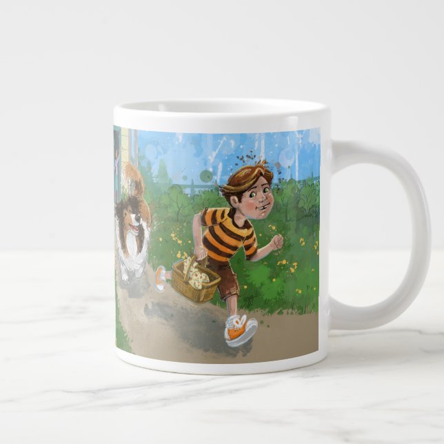 Sheldon and Davie Adventure Giant Coffee Mug (Right)