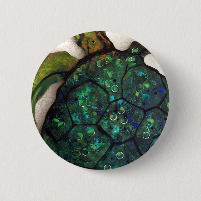 Sheldon the Sea turtle Button (Front)