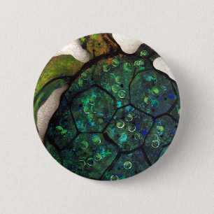 Sheldon the Sea turtle Button