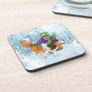 Sheldon the Sheltie and His Boy Beverage Coaster