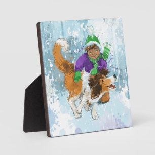 Sheldon the Sheltie and His Boy Plaque
