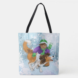 Sheldon the Sheltie and His Boy Tote Bag