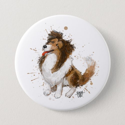 Sheldon the Sheltie Button