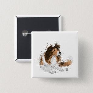 Sheldon the Sheltie Button