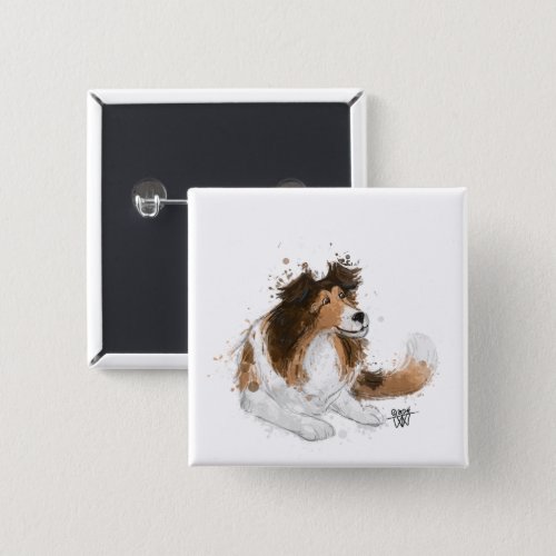 Sheldon the Sheltie Button