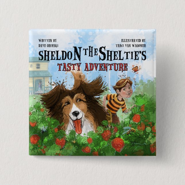 Sheldon the Sheltie Button (Front)