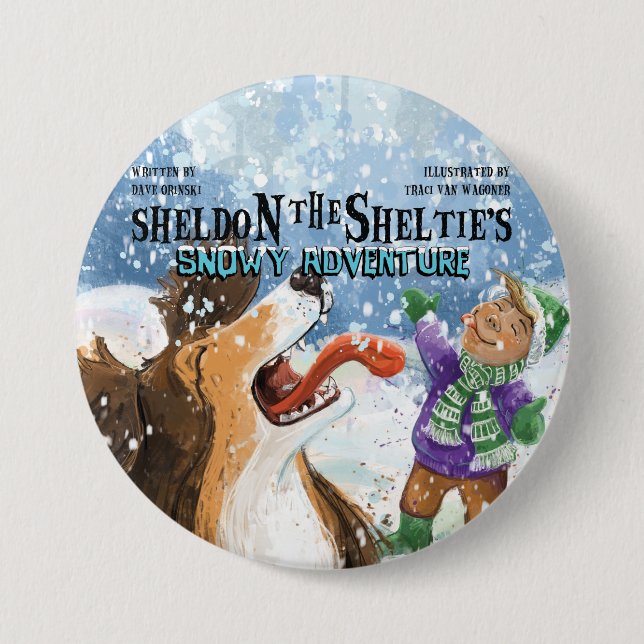 Sheldon the Sheltie Button (Front)