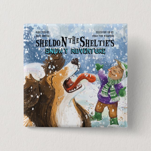 Sheldon the Sheltie Button (Front)