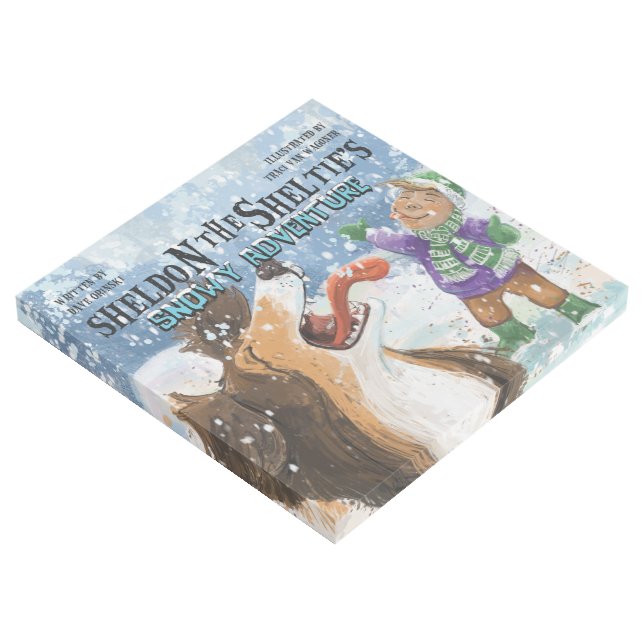 Sheldon the Sheltie Gallery Wrap (3/4)