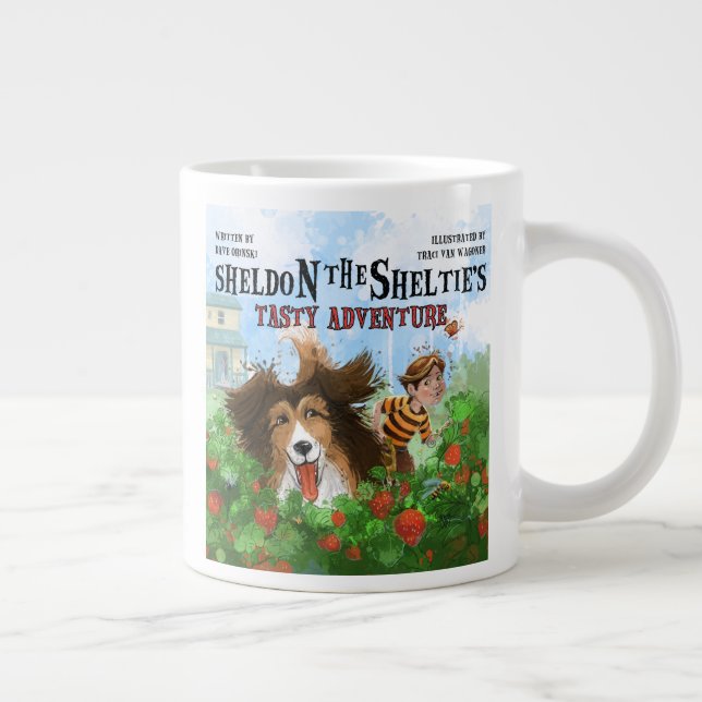 Sheldon the Sheltie Giant Coffee Mug (Right)