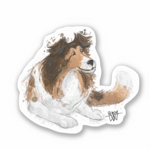 Sheldon the Sheltie Sticker