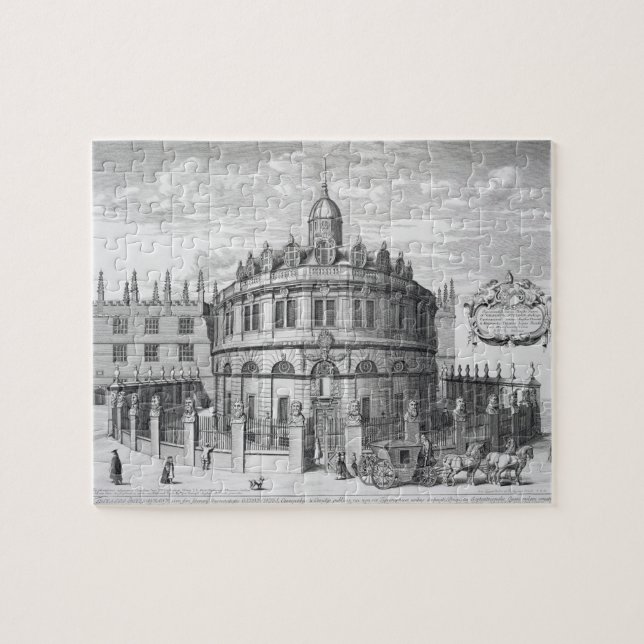 Sheldonian Theatre, Oxford, from 'Oxonia Illustrat Jigsaw Puzzle (Horizontal)