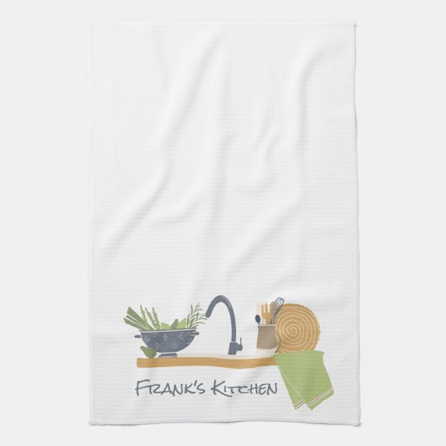 Shelf #2 Tea Kitchen Towel (Vertical)
