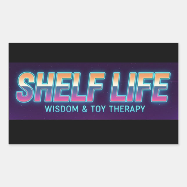 Shelf Life Logo 2 Sticker (Front)