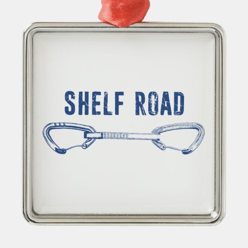 Shelf Road Climbing Quickdraw Metal Ornament