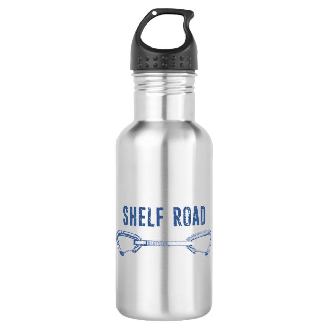 Shelf Road Climbing Quickdraw Stainless Steel Water Bottle (Front)