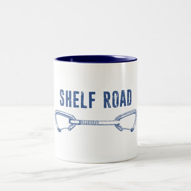 Shelf Road Climbing Quickdraw Two-Tone Coffee Mug (Center)