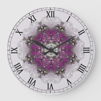 Shelf Shades Kaleidoscope Clock by Rosemariesw at Zazzle