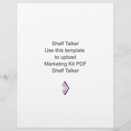 Shelf Talker Marketing Kit Template (Front)