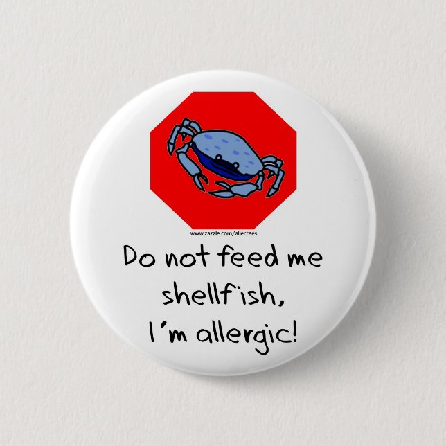 Shelfish Stop Pinback Button (Front)