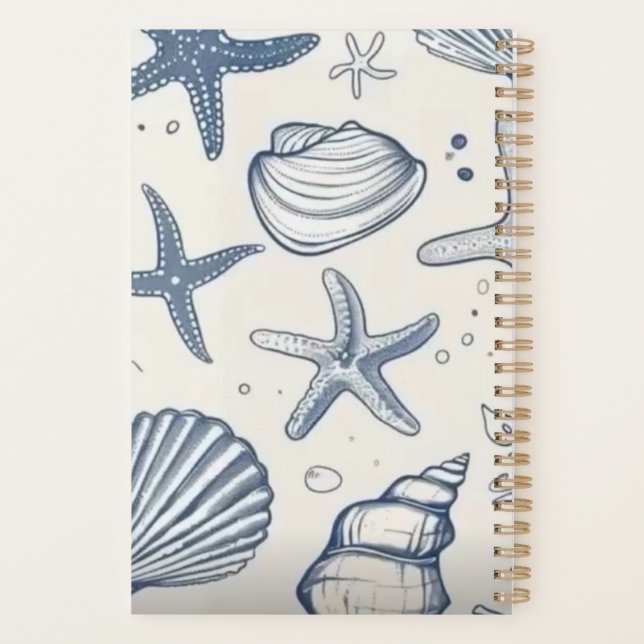 Shell and ocean notebook  (Back)