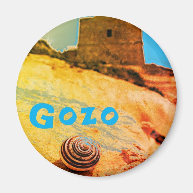 Shell and Tower, Gozo, Malta Magnet (Front)