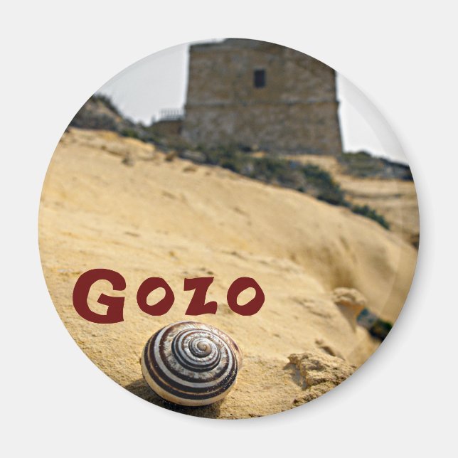 Shell and Tower, Gozo, Malta Magnet (Front)