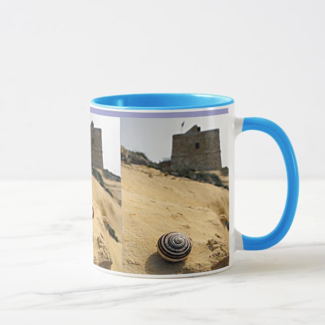 Shell and Tower, Gozo, Malta Mug (Right)