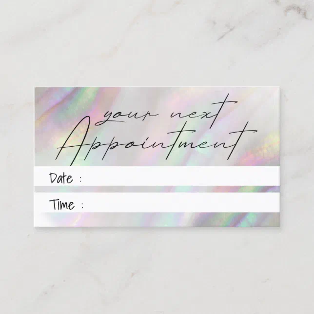 shell appointment card | Zazzle